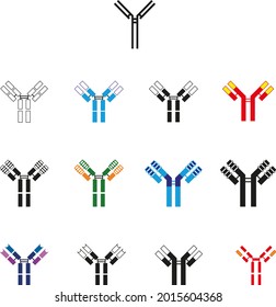 antibody icon , vector illustration