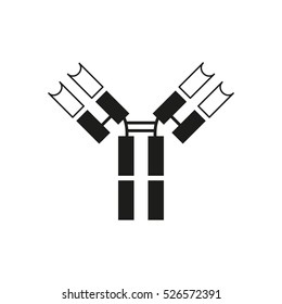 Antibody icon - Vector illustration.