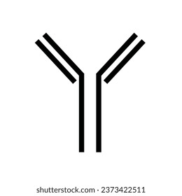 Antibody icon. Vector illustration flat design. Isolated on white background.