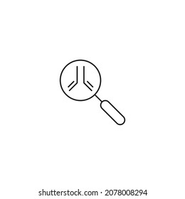 Antibody Test icons symbol vector elements for infographic web