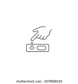 Antibody Test icons symbol vector elements for infographic web