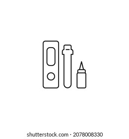 Antibody Test icons symbol vector elements for infographic web