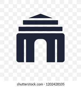 antic Architecture transparent icon. antic Architecture symbol design from Museum collection. Simple element vector illustration on transparent background.