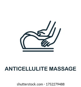 Anticellulite Massage icon. Simple element from cosmetology collection. Creative Anticellulite Massage icon for web design, templates, infographics and more