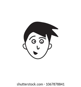 anticipation of the face icon. Element of human emotions elements illustration. Premium quality graphic design icon. Signs and symbols collection icon for websites, web design on white background