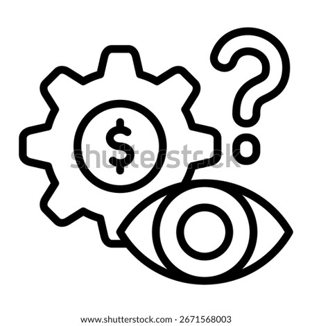 Anticipation Icon Element For Design And Vector