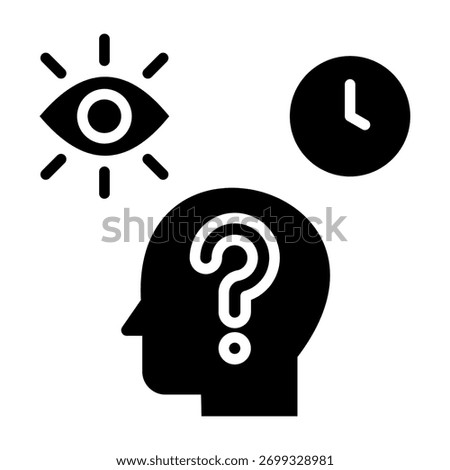 Anticipation Icon Glyph Design Vector Illustration
