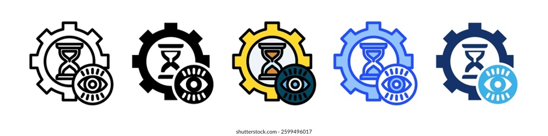 Anticipation Icon Set With Multiple Style Collection