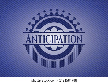 Anticipation jean background. Vector Illustration. Detailed.