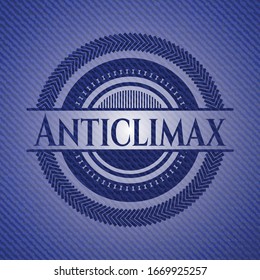 Anticlimax con textura de jean. Ilustración vectorial. Detallado.
