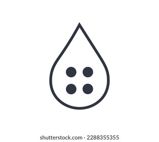 Símbolo de solución anticoagulante. Símbolos gráficos para dispositivos médicos.
