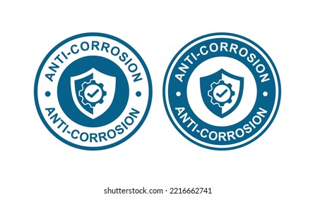 Anti-corrosion logo badge vector. Suitable for business, industry and product label