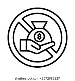 Anti-Corruption Icon Element For Design