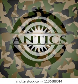 Antics on camouflage texture