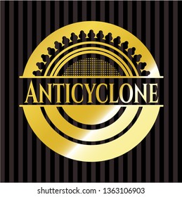 Anticyclone gold badge or emblem