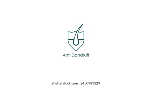 Anti-Dandruff Skincare Product Vector Icon