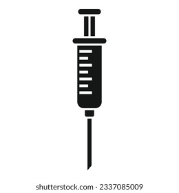 Antidepressant injection icon simple vector. Drug pill. Person cure