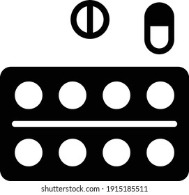 Antidepressant Pills Concept Vector Icon Design, Addiction and bad habits symbols on white background