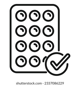 Antidepressant pills icon outline vector. Drug treatment. Health tablet