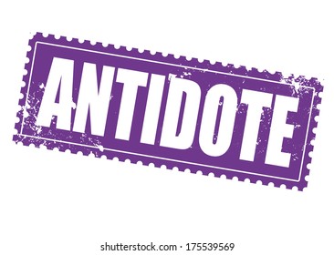 antidote grunge stamp on whit vector illustration