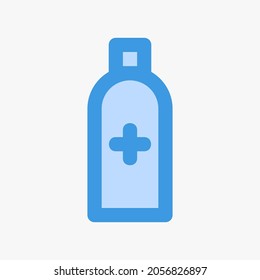 Antidote icon vector illustration in blue style about medical, use for website mobile app presentation