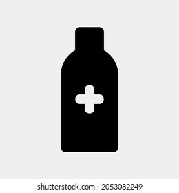 Antidote icon vector illustration in solid style about medical, use for website mobile app presentation