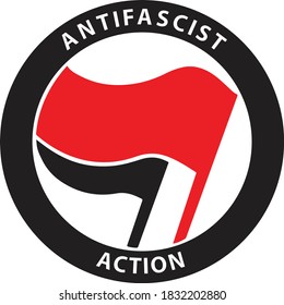 "Antifascist Action" antifascist movement symbol