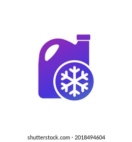 Antifreeze, Coolant Icon On White