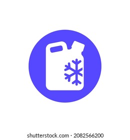 Antifreeze Or Coolant Icon, Vector