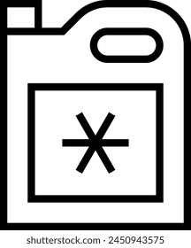 antifreeze icon. Thin linear style design isolated on white background