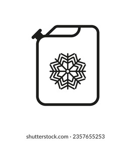 Antifreeze icon. Vector illustration. EPS 10.