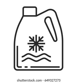 antifreeze vector icon in simple outline style. This icon are perfect for your websites and applications.