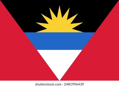 Antigua and Barbuda flag illustrator country flags symbol nation