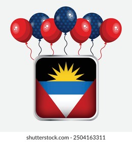 Antigua and Barbuda Flag Independence Day Celebration