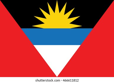 Antigua and Barbuda Flag vector
