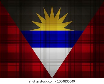 Antigua and Barbuda Flag vector illustration.  