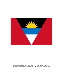 Antigua and Barbuda flag vector isolated 