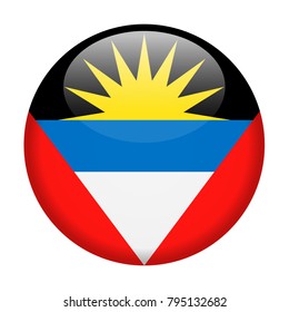 Antigua and Barbuda Flag Vector Round Icon - Illustration