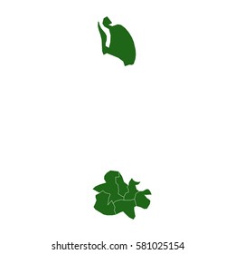 antigua Barbuda green map