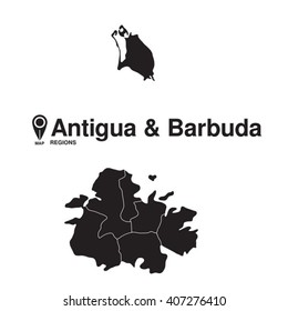 Antigua and Barbuda map regions