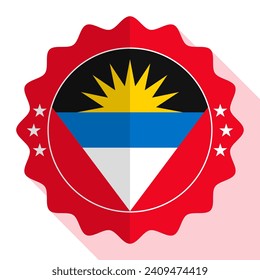 Antigua and Barbuda quality emblem, label, sign, button. Vector illustration.