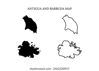 Antigua and Barbuda region country map vector