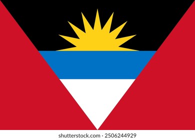 
Antigua and Barbuda vector flag. Accurate dimensions and official colors. This file is suitable for digital editing and printing of any size.