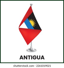 Antigua Desk Flag and Antigua Flag Design
