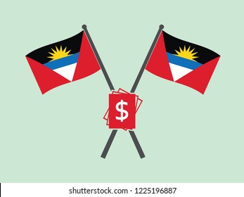 Antigua Emblem Dollar Bill