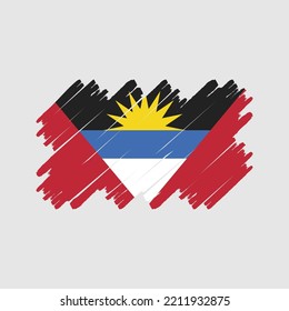 Antigua Flag Brush. National Flag