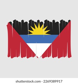 Antigua Flag Brush Vectordesign