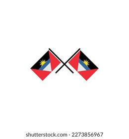Antigua flags icon set, Antigua independence day icon set vector sign symbol