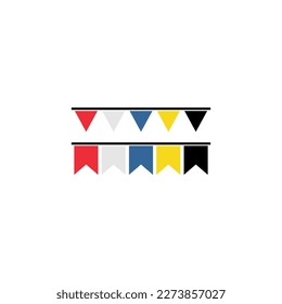 Antigua-Flaggen-Symbol-Set, Antigua-Unabhängigkeitstag-Symbol mit Vektorsymbol