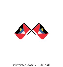 Antigua flags icon set, Antigua independence day icon set vector sign symbol